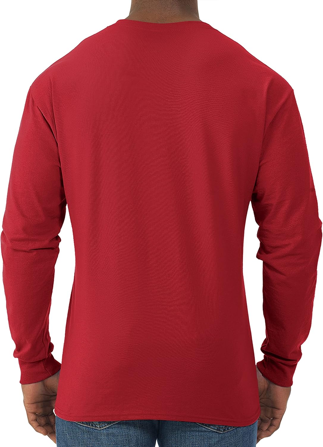 Jerzees Men's Dri-Power Cotton Blend Long Sleeve Tees, Moisture Wicking, Odor Protection, UPF 30+, Sizes S-3x