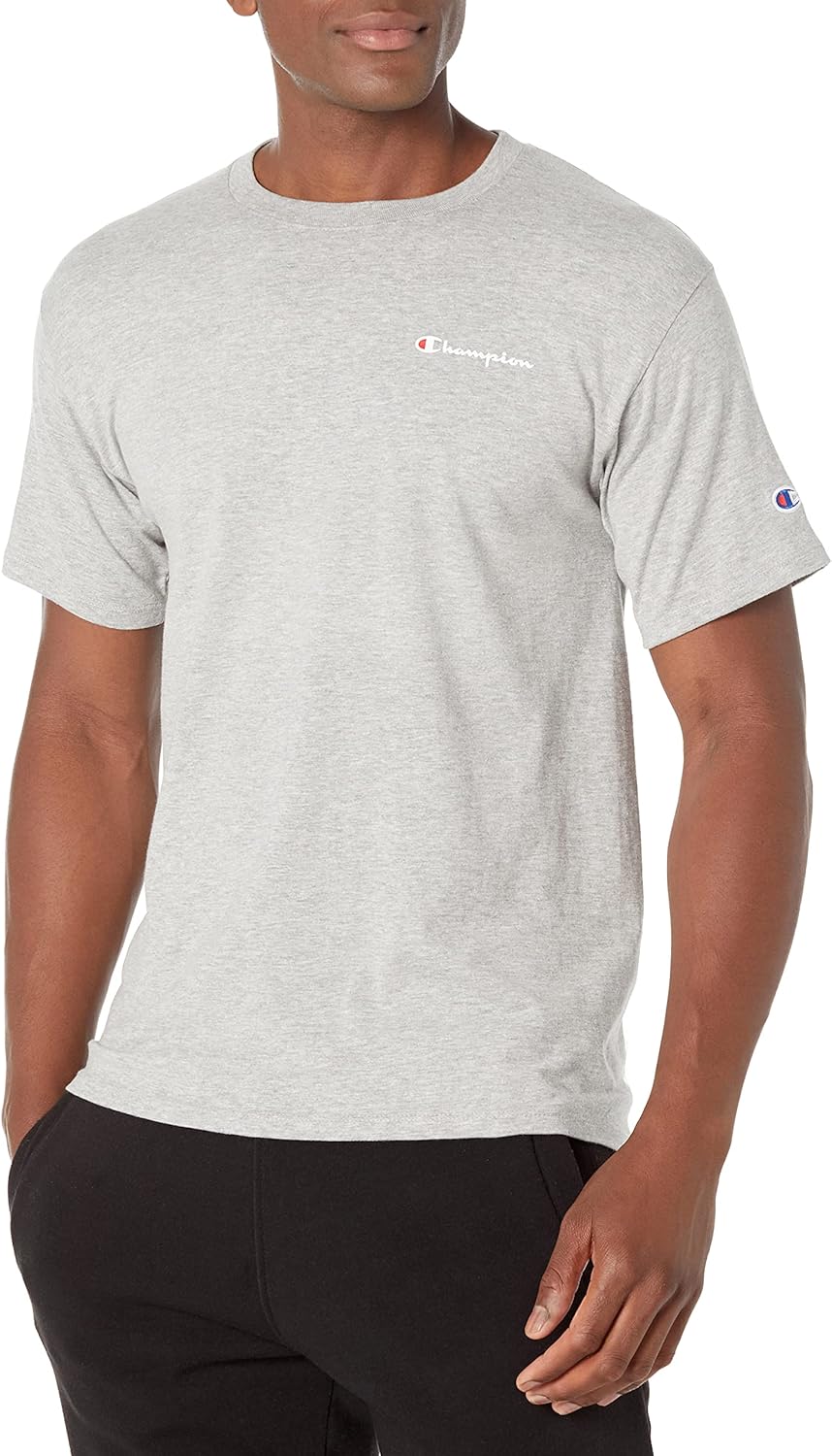Champion Men's T-Shirt, Classic Graphic T-Shirt, Soft and Comfortable T-Shirts for Men, Script Logo (Reg. or Big & Tall)