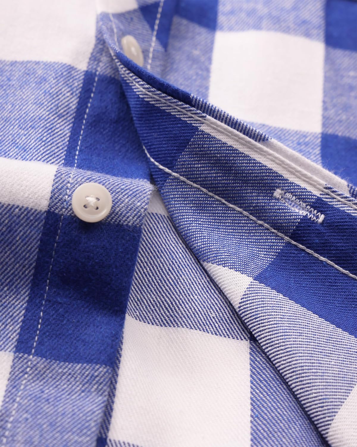 Alimens & Gentle Men's Button Down Regular Fit Long Sleeve Plaid Flannel Casual Shirts