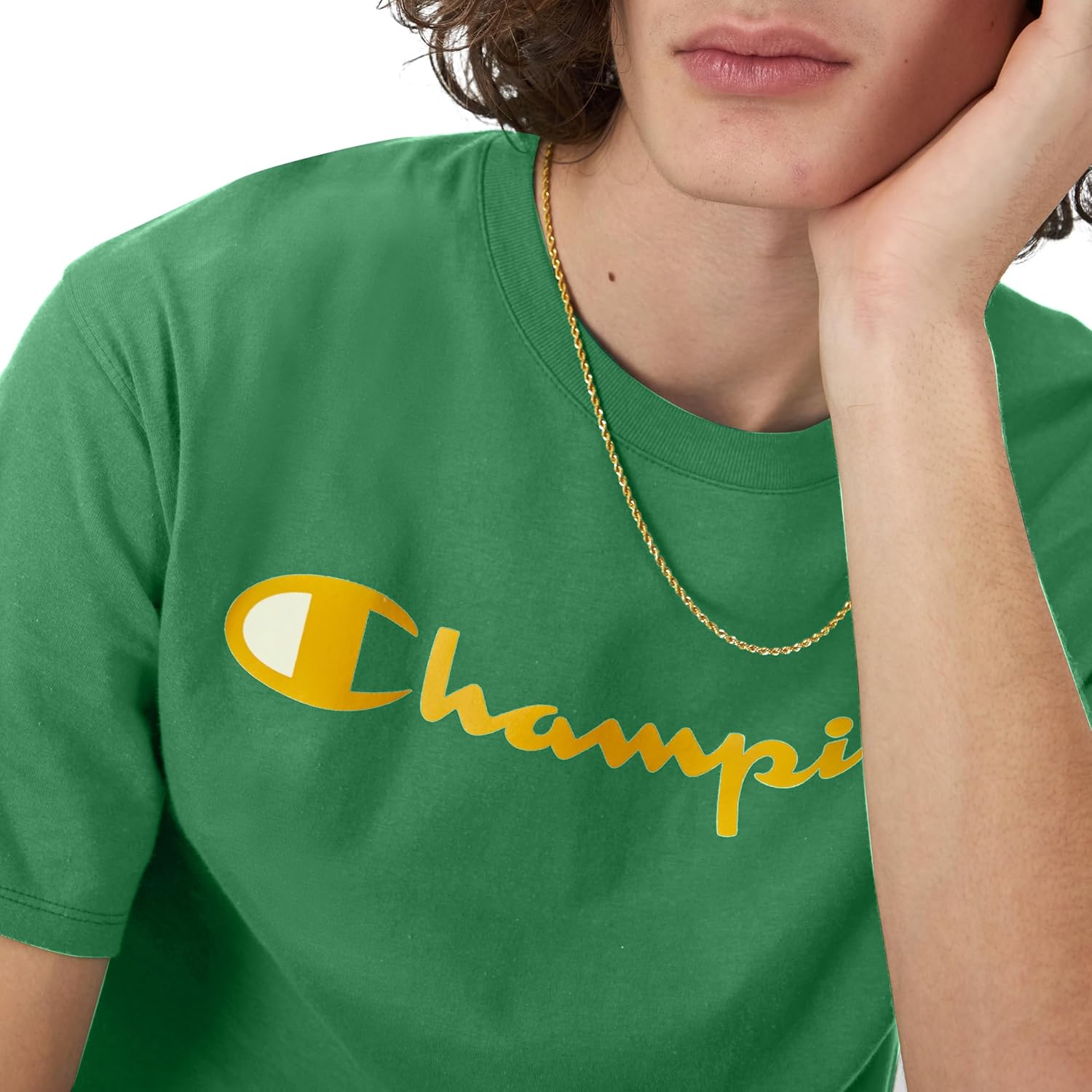 Champion Men's T-Shirt, Classic Graphic T-Shirt, Soft and Comfortable T-Shirts for Men, Script Logo (Reg. or Big & Tall)
