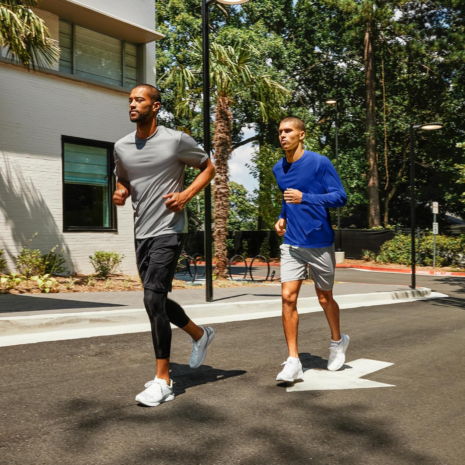 Hanes Sport Performance Long Sleeve T-Shirt, Performance Athletic Shirt, 2-Pack, 40+ UPF Protection