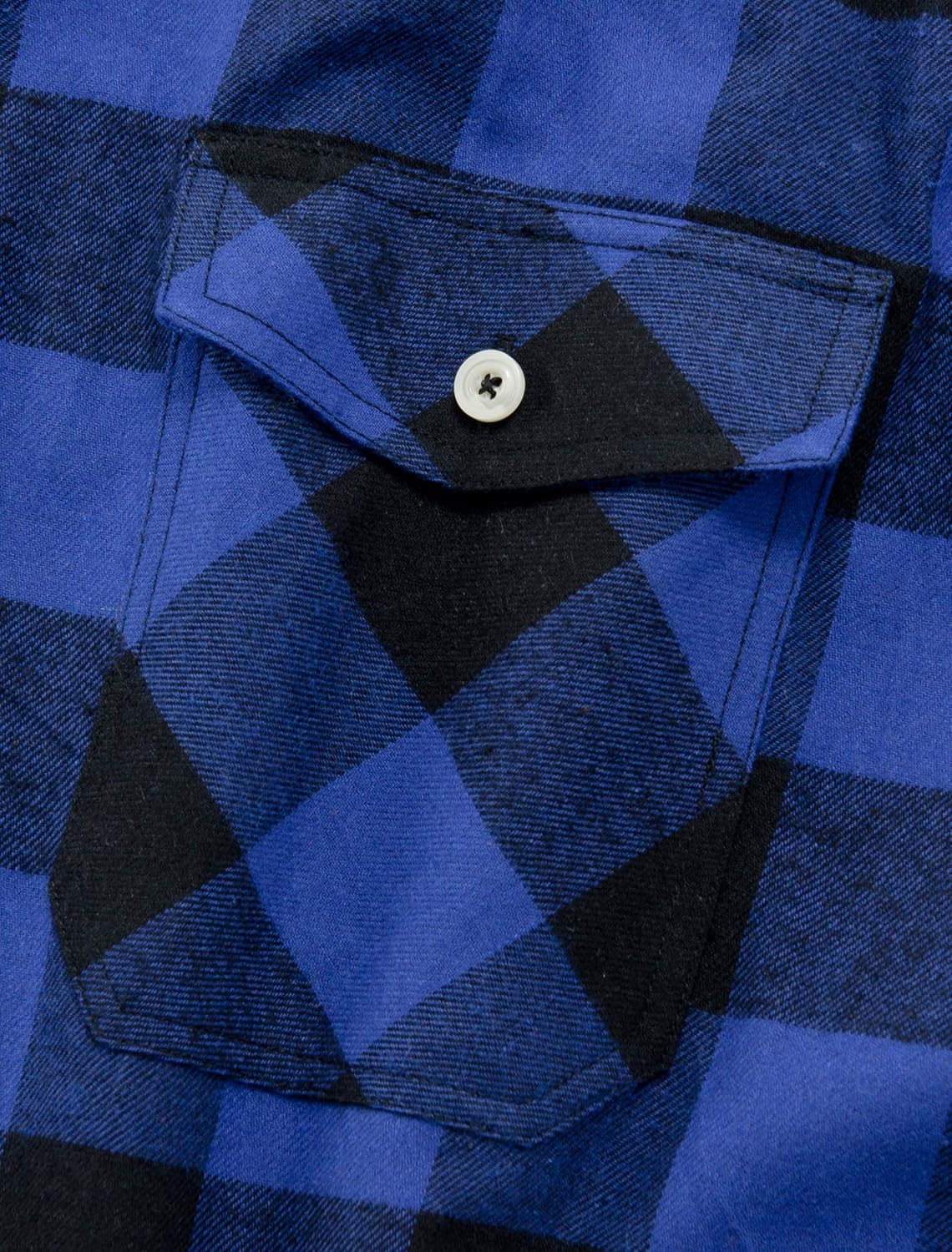 Alimens & Gentle Men's Button Down Regular Fit Long Sleeve Plaid Flannel Casual Shirts