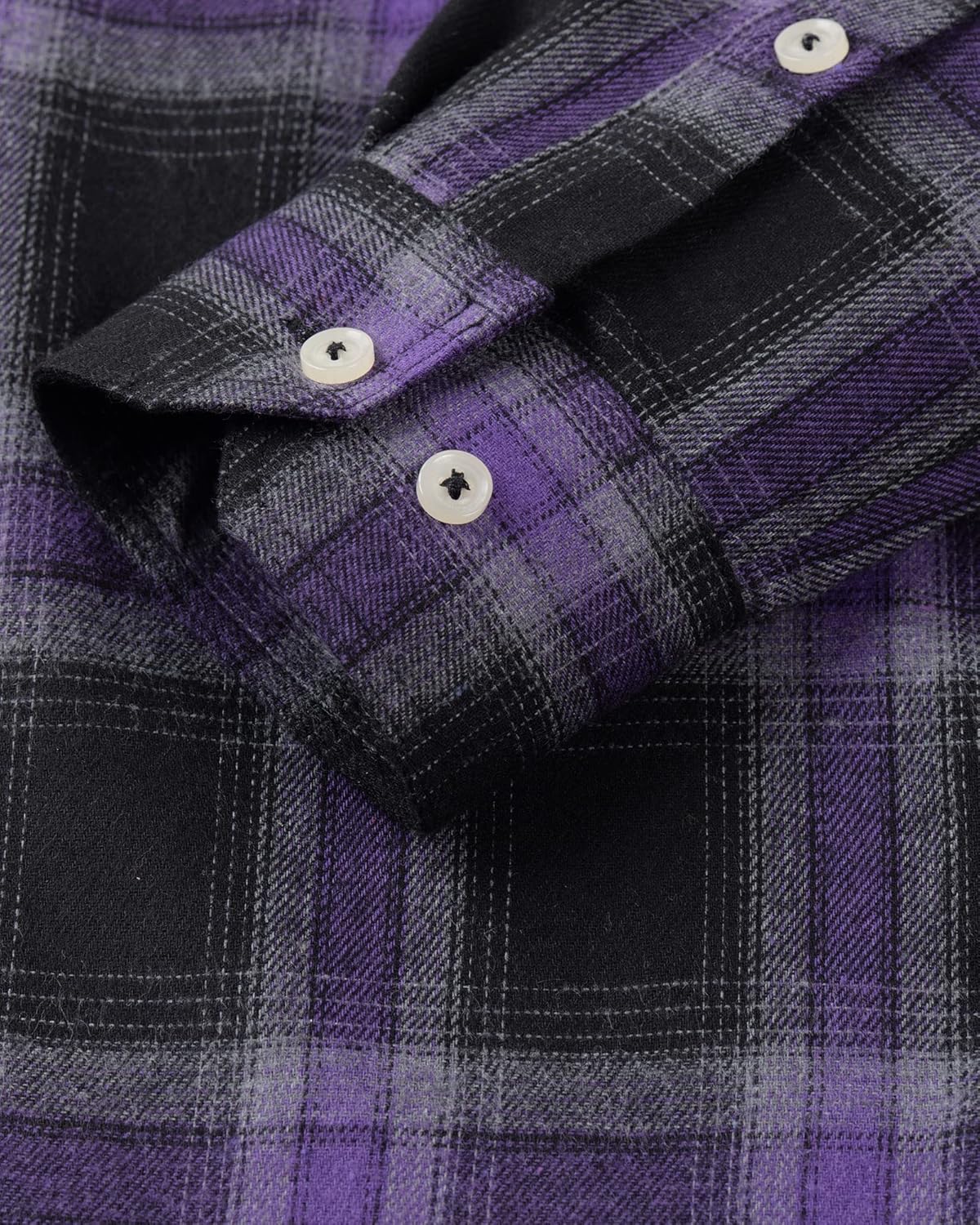 Alimens & Gentle Men's Button Down Regular Fit Long Sleeve Plaid Flannel Casual Shirts