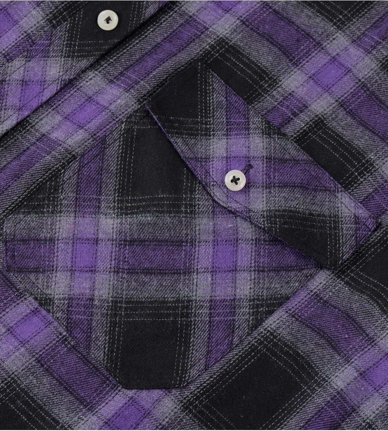 Alimens & Gentle Men's Button Down Regular Fit Long Sleeve Plaid Flannel Casual Shirts