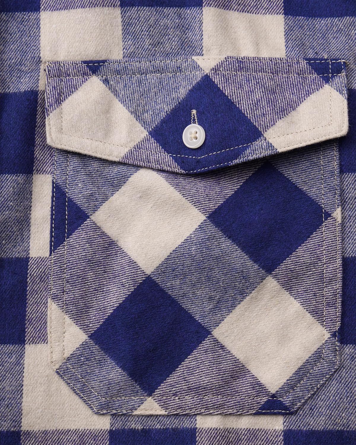 Alimens & Gentle Men's Button Down Regular Fit Long Sleeve Plaid Flannel Casual Shirts