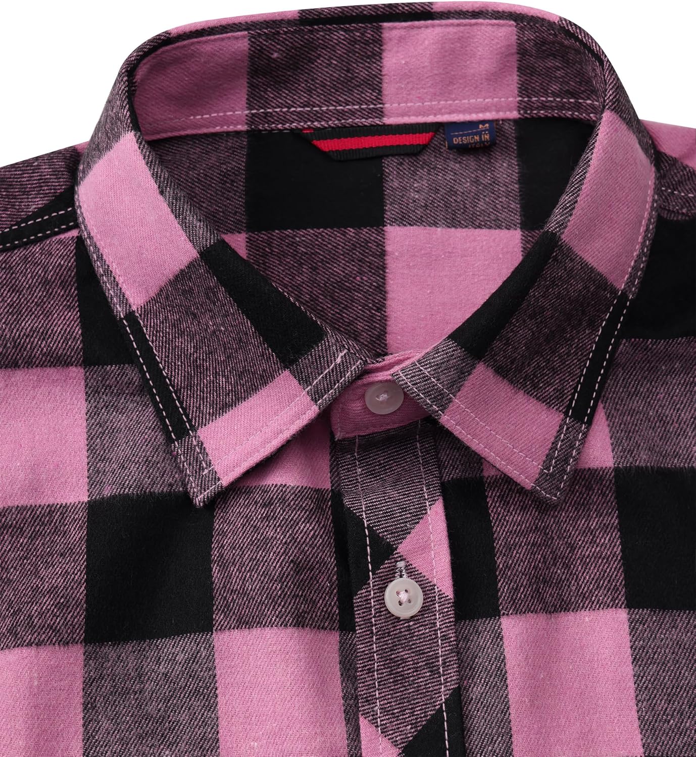 Alimens & Gentle Men's Button Down Regular Fit Long Sleeve Plaid Flannel Casual Shirts