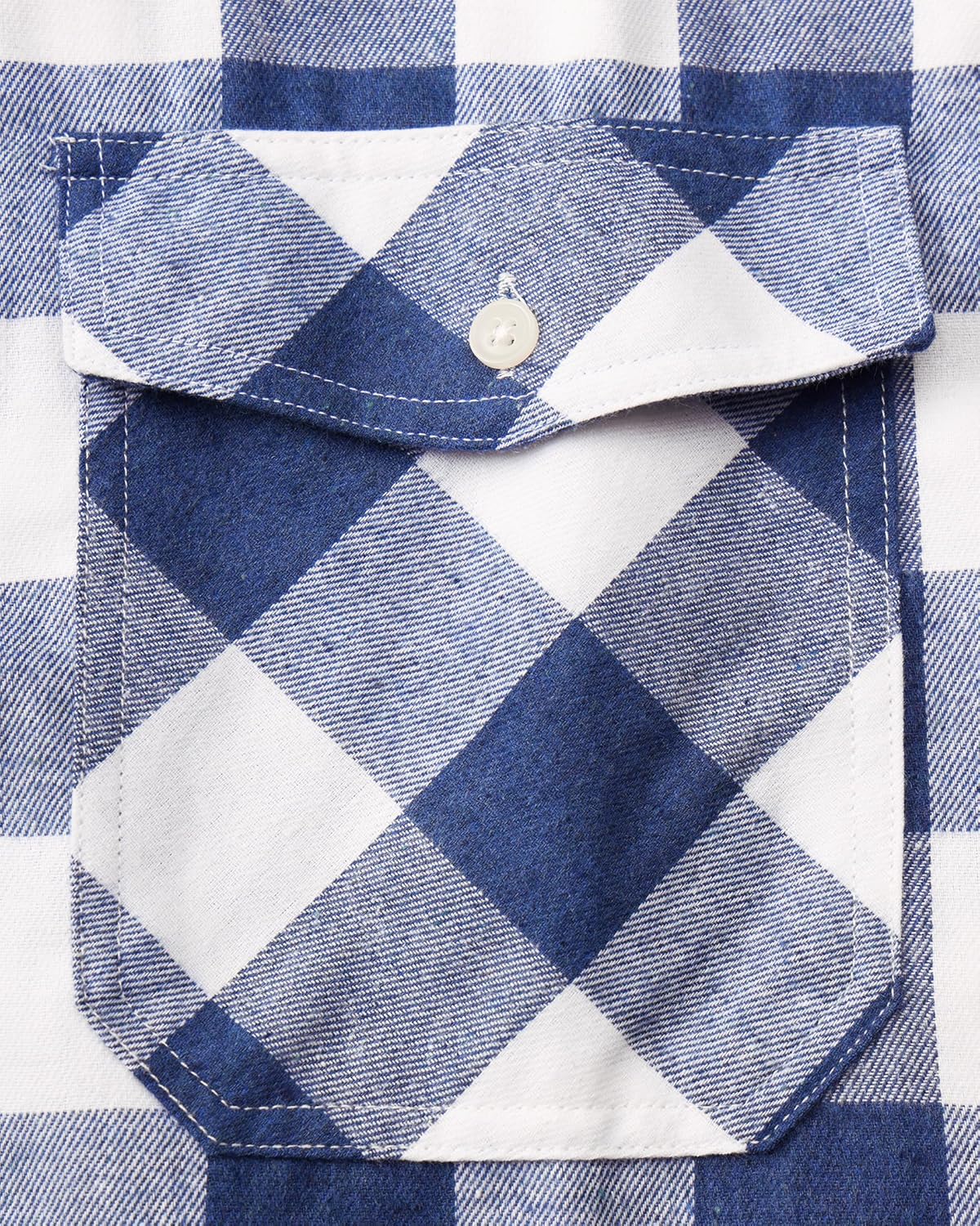 Alimens & Gentle Men's Button Down Regular Fit Long Sleeve Plaid Flannel Casual Shirts