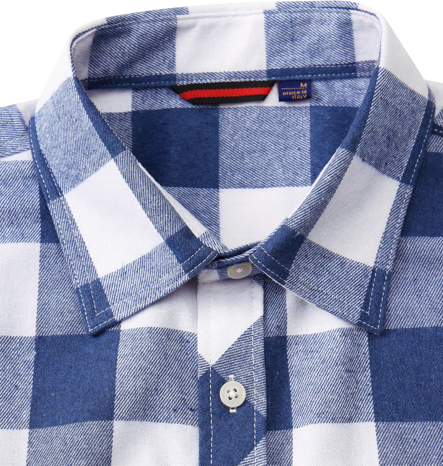 Alimens & Gentle Men's Button Down Regular Fit Long Sleeve Plaid Flannel Casual Shirts