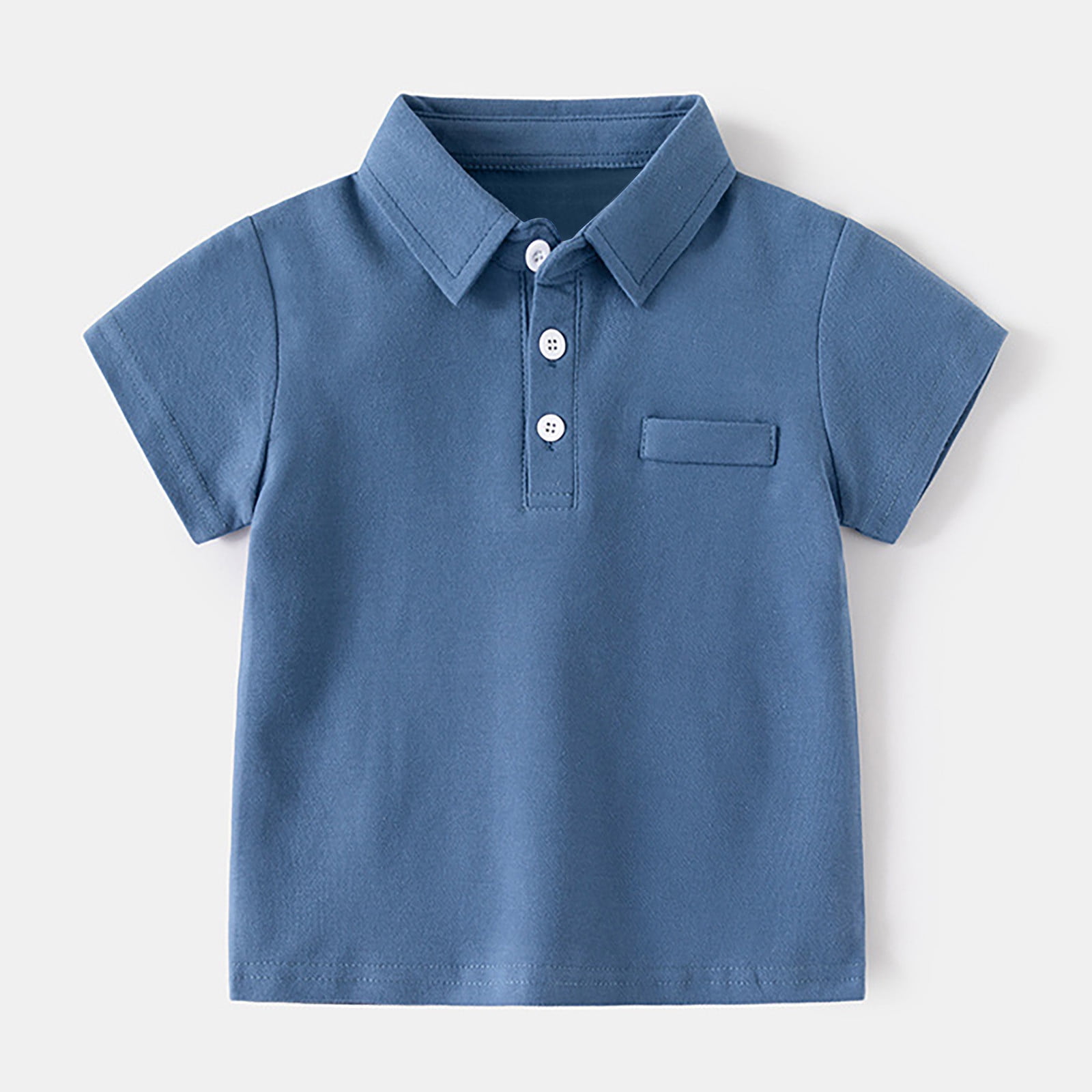 Gibobby Boys' School Uniform Short Sleeve Polo Shirt, Button Closure - Moisture Wicking Stretch Sport Shirts for Kids and Teens(Beige,12-18 Months)