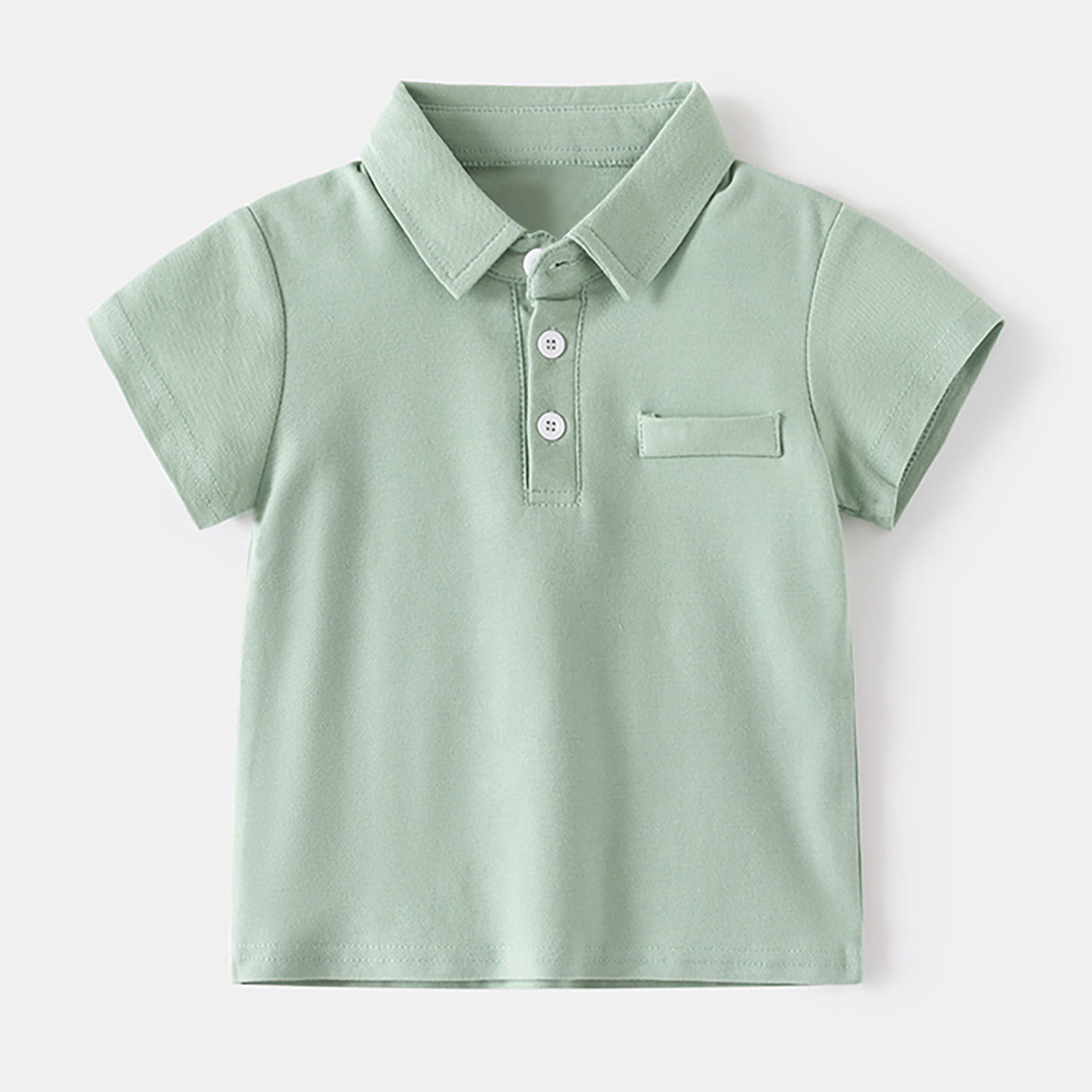 Gibobby Boys' School Uniform Short Sleeve Polo Shirt, Button Closure - Moisture Wicking Stretch Sport Shirts for Kids and Teens(Beige,12-18 Months)
