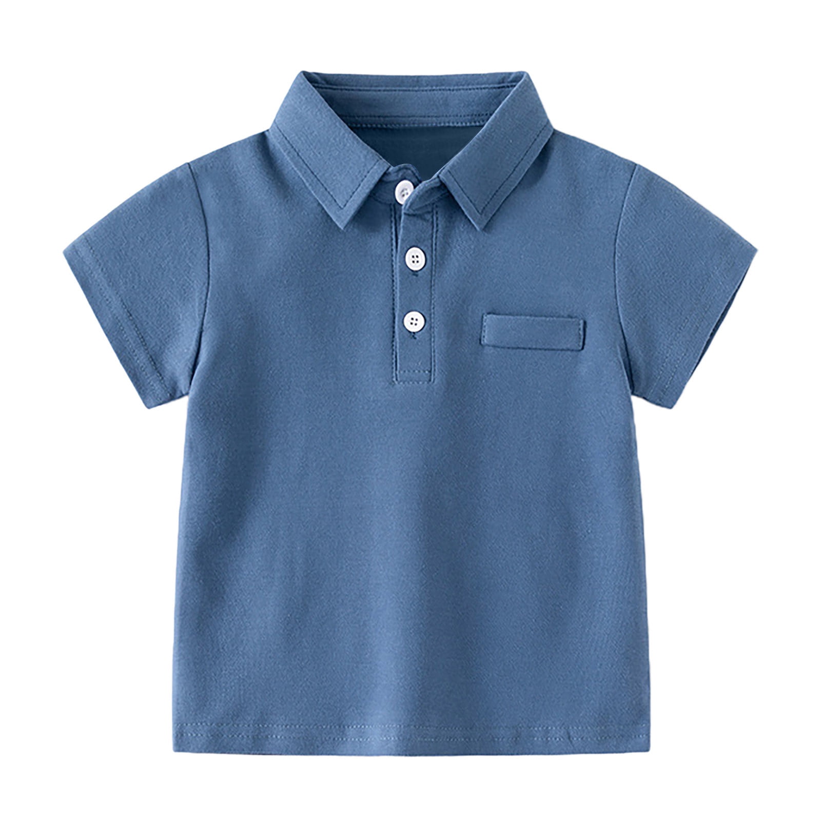 Gibobby Boys' School Uniform Short Sleeve Polo Shirt, Button Closure - Moisture Wicking Stretch Sport Shirts for Kids and Teens(Beige,12-18 Months)