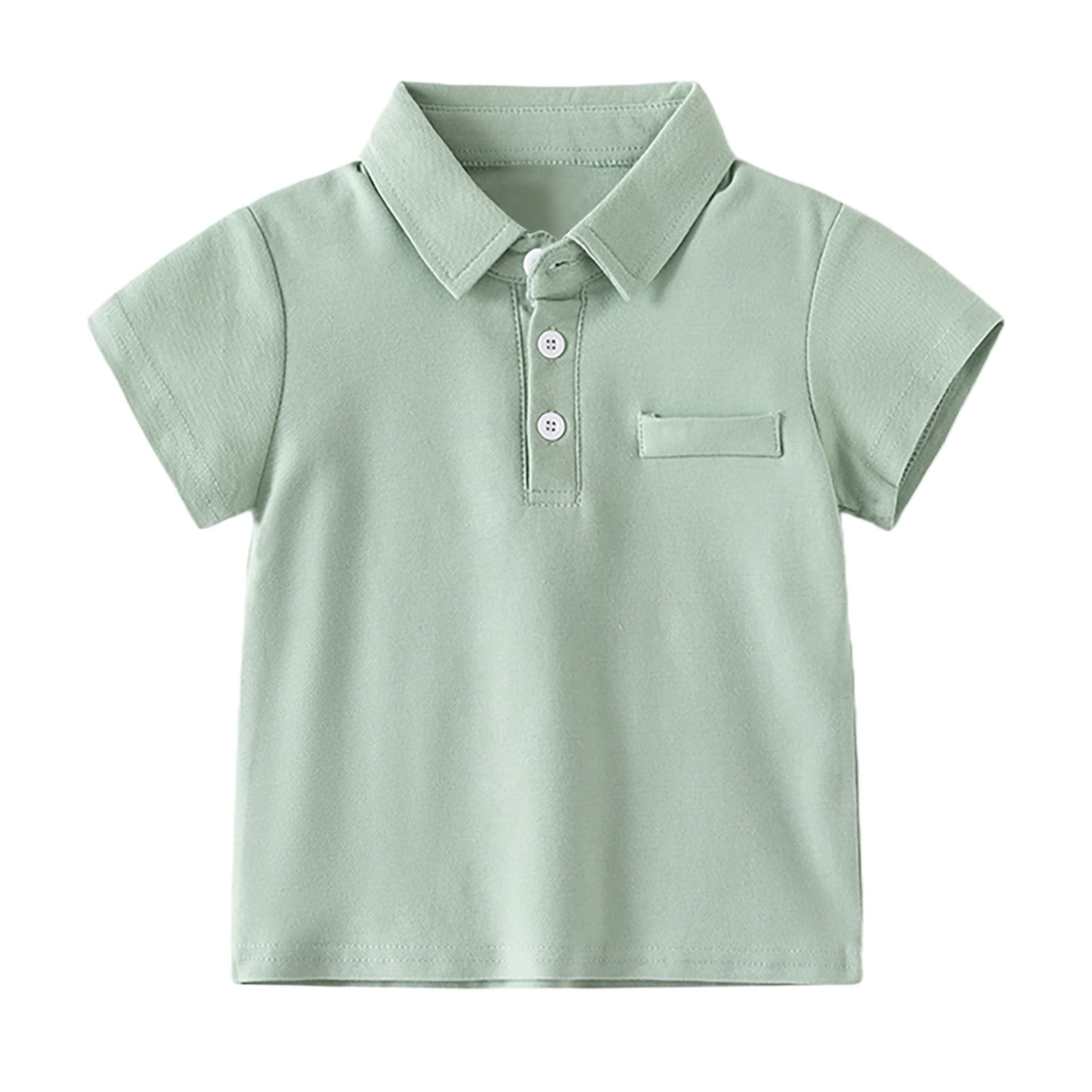 Gibobby Boys' School Uniform Short Sleeve Polo Shirt, Button Closure - Moisture Wicking Stretch Sport Shirts for Kids and Teens(Beige,12-18 Months)